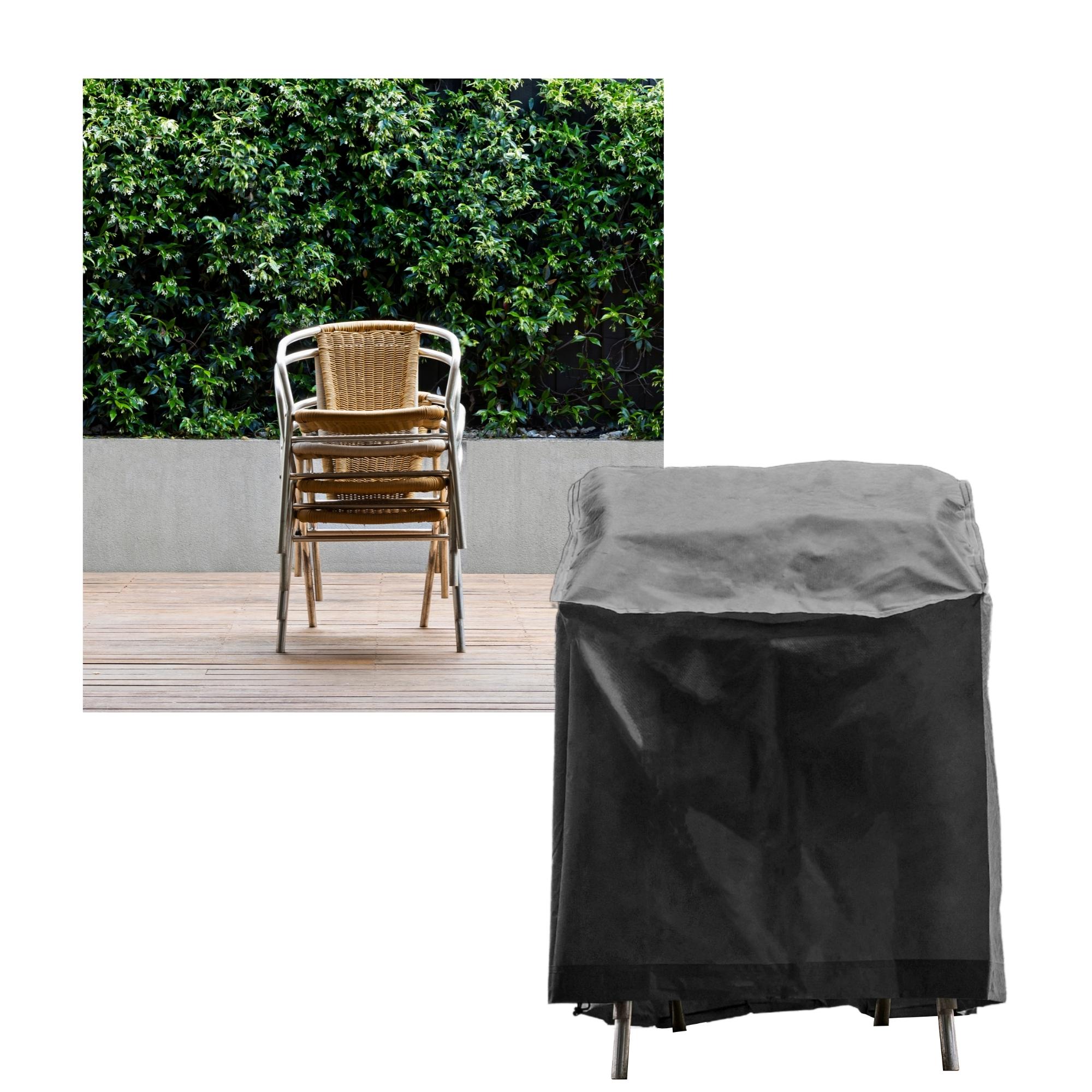 willstar High-Back Chair Cover Waterproof Outdoor Deep Seat Cover Patio Furniture Cover 31 L x 35 W x 38 H 